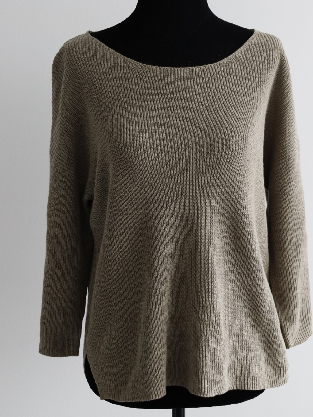 Part Two Khaki Luxe Knit Sweater